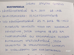 Suzuki SFV 650 Gladius